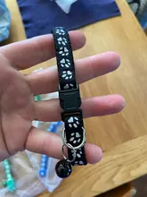 Nuevo lindo Collar campana para gatos Collar de perro Teddy Bomei perro de dibujos animados divertido huella collares lleva Cat accesorios Animal productos