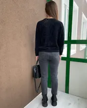 Cardigan Sweater Pull Black Green Women V-Neck GOPLUS for Oversized Vrouw Truien Femme