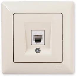 

PnpnElectrıc Gns Visage Ambiance Numeris Telephone Socket (Cat 3) Cream