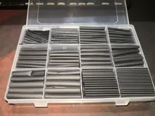 Tube Cables Sheathed Shrink-Tubing Electronic-Diy-Kit Polyolefin Black Insulated 2:1