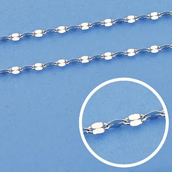 

White gold chain 18k solid 45 cm. 1.2mm. 0.95 grs. [9536]