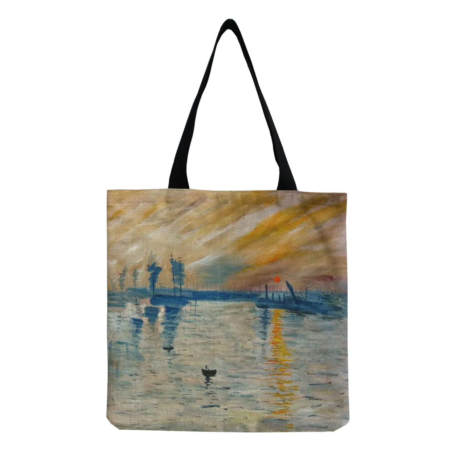 New Van Gogh Oil Painting Retro Tote Bag Retro Art Fashion Travel Bag Women Leisure Eco Shopping High Quality Foldable Handbag