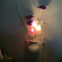 Lamp Mushroom Night-Lighting LED Romantic Lilac Home-Art-Decor Colorful Us/eu-Plug Lovely