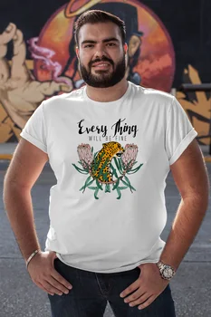 

Angemiel Wear Everything Will Be Fine White Men 'S Cotton Big Size T-Shirt