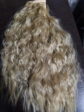 XINRAN-extensiones de cabello sintético para mujer, Clip envolvente, cola de caballo, maíz, rizado, piezas falsas de cabello largo