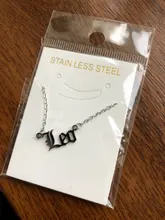 Collar de acero inoxidable con las letras del zodiaco, joyería de 12 Constelaciones, Virgo, Leo, Taurus, Gemini, cáncer, constelaciones inglesas