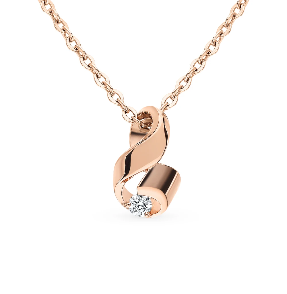 Gold Pendant &quotdiamonds of Yakutia&quot sunlight sample 585 | Украшения и аксессуары