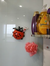 Toothbrush-Holder Rack Hanging-Organizer Suction-Cup Ladybug Bathroom-Accessories Wall-Mount