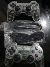 Gamepad inalámbrico Bluetooth transparente controlador para Sony PS3 Playstation 3 SIXAXIS Video juego control PC Joystick DualShock 3