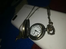 Hombres y Mujeres par reloj de bolsillo ventana rejilla retro de bolsillo reloj cuarzo retro colgante de conmemorativa de reloj 50 *