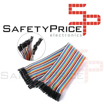 

40x Cables 30cm female jumper dupont 2,54 arduino protoboard cable