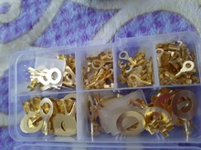Terminales de crimpado de cobre, Kit surtido de conectores de Cable de terminal, sin aislamiento, M3/M4/M5/M6/M8/M10, 150 Uds.