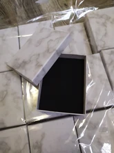 18 ~ 24 Uds de cartón de papel cajas de almacenamiento de caja de transporte para collares brazaletes pendientes cuadrado rectángulo