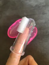 Juego de cepillos de dientes suaves para bebés, caja de silicona para cuidado de los dientes, higiene infantil para recién nacidos, 1 Set