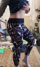 Qickitout 12% Spandex alta cintura Digital mallas impresas para ejercicio de deporte con polainas de las mujeres