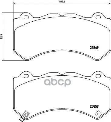 Колодки Тормозные P37018 Brembo арт. P37018