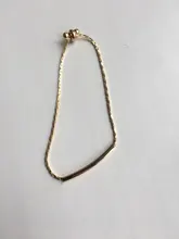 Kpop-pulsera de cadena de Color dorado para mujer, pulsera de acero inoxidable ajustable, joyería de amistad