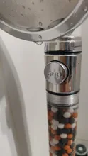 FOHEEL-Cabezal de ducha de mano ajustable, 3 modos, alta presión, ahorro de agua, un botón para detener el agua