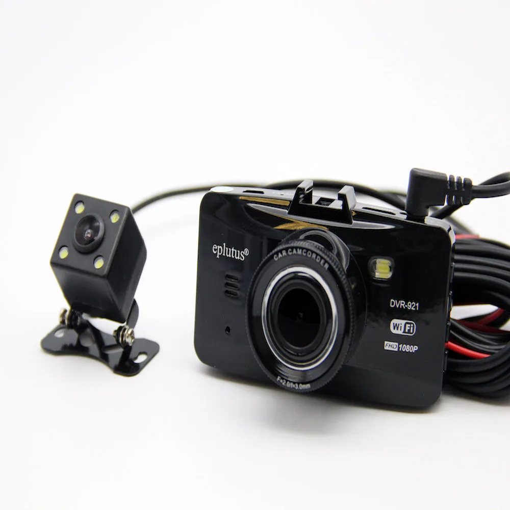 Автомобильный видеорегистратор с 2-мя камерами HD 1080P Eplutus DVR 921 с WIFI