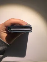 Tarjetero de fibra de carbono Rfid para hombre, monederos, Vintage, negro, pequeño, de cuero, Mini billeteras finas, Walets, 2020