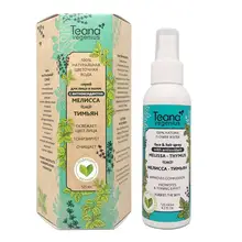 Teana Vegenius, натуральная цветочная вода Мелисса- Тимьян, освежает цвет лица, тонизирует, очищает, 125 мл