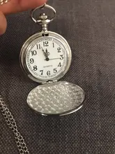 Reloj de bolsillo de cuarzo para hombre y mujer, colgante, collar, reloj de bolsillo con cadena, regalo, novedad