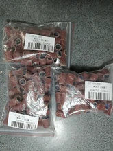 50 pzas/unids/lote cabezales cilíndricos montados mangas abrasivas bandas de lijado 80 #120 #180 # para manicura de uñas herramientas