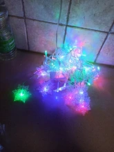 Led-String-Lights Christmas-Snowflakes Holiday Party Waterproof Connectable Wave