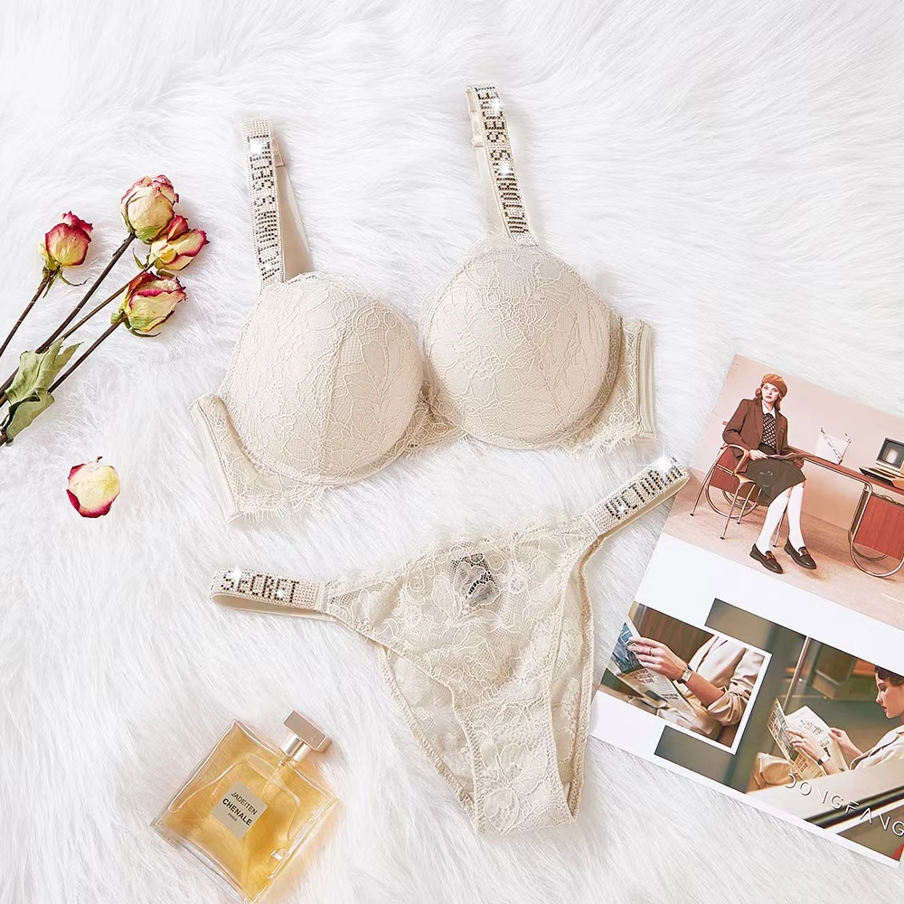 Comfort Femme Sexy Lingerie Ensemble Push Up Bra Victoria's Secret Lingerie Ensemble Femme 2 Pièces Brand Sous Vetement Femme
