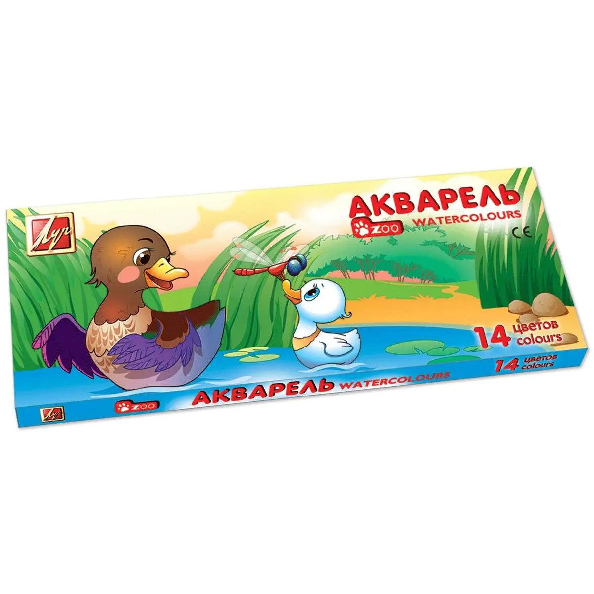 Краски акварельные Луч &quotZoo&quot 14 цветов медовые без кисти (22С1418-08) |