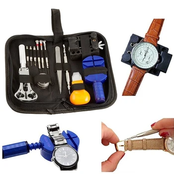

KIT RIPARA OROLOGI PROFESSIONALE APRI CASSE CINTURINO MAGLIE IN COMODO BORSELLO