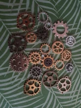 Engranajes y engranajes mecánicos Steampunk de aleación mixta, 20 piezas, 10 colores, tamaño 10-25mm, accesorios de bricolaje, nuevo, envío directo Oct P6659