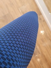 Polyester Leggings Normov Seamless Patchwork-Print Elastic Push-Up Ankle-Length High-Waist