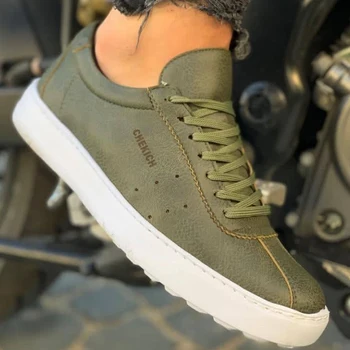 

Men Sneakers Casual Sport Shoes For Men Women Unisex Lace-up Men Shoes Lightweight Comfortable Flexible Fashion Style Leather Wedding Classic Shoes Breathable Walking Running Sneakers Tenis Masculino Zapatillas CH063