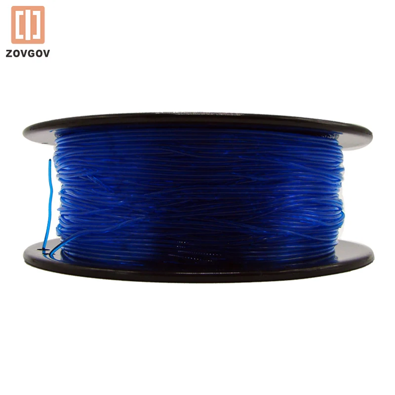 TPU Filament ZOVGOV 3D Printing 1.75mm 800G Multicolor Semi Transparent for 3D Printer filamento 