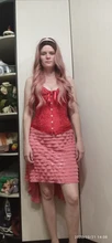 Wigs Hair-Wig Synthetic-Hair Middle-Part Wavy Pink Natural Long Ombre Women Heat-Resistant