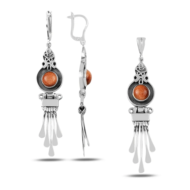 

Silver 925 Sterling Star Cubic Zirconia Hand Job Set