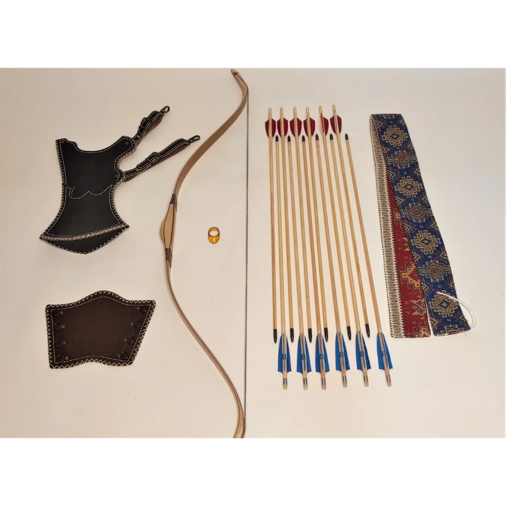 Turkish Bow Wooden Traditional Archery Bow Target Archery 3060 Pound