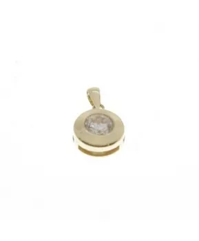 

Gold plated zircon pendant