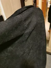 Chaqueta informal de pana para mujer, abrigos Vintage de manga larga con botones de Color liso, talla grande, botón señora