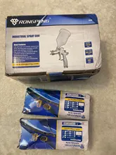 , Herramientas profesionales R500 LVLP pistola pulverizadora 1,3mm 1,4mm 1,5mm 1,7mm 2,0mm boquilla 600cc gravedad taza aerógrafo para terminar la pintura