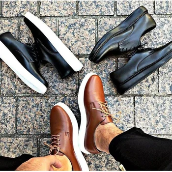 

Chekich Casual Fashionable Men 'S the Trend of Shoes 2020 Casual Light Faux Leather Japanned Leather Black White Tan Men Shoes 39-44 Size