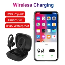 EARDOTS B10 TWS, беспроводные Bluetooth наушники, Спортивная гарнитура, наушники, водонепроницаемые наушники с беспроводной зарядной коробкой, PK I9000 TWS