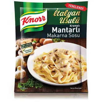 

Knorr Pasta Sauce Creamy Mushroom 52 Gr | Turkey Traditional | Great Tastes | Meatballs | Chicken | Quality Brand Knorr