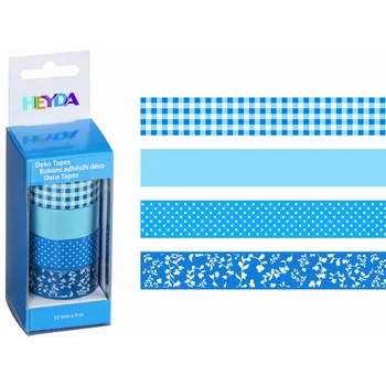 

Set of adhesive tapes Brunnen Heyda, 4 types, 15 m x 15mm, Azure Lazur