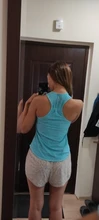 VEQKING-Chaleco de Yoga sin mangas con espalda cruzada, Camiseta deportiva para mujer, camisetas deportivas atléticas para Fitness, camisetas de entrenamiento correr en gimnasio