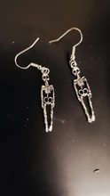 Dangle Earrings Skull Skeleton Gifts Punk Women Jewelry Goth Halloween Vintage Aretes-De-Mujer