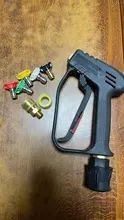 Pistola de alta presión con boquilla de Color de conexión rápida, Kit para Karcher/Nilfisk, lavado de coche