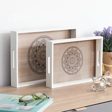 Набор подносов Мандала 2 штуки BigBuy Home