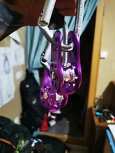 XINDA-polea de escalada en roca, herramienta de supervivencia al aire libre, aparejo de elevación alta, 5 colores